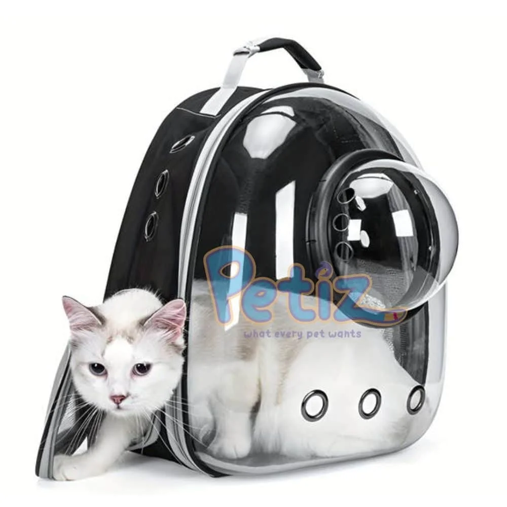 Sac à Dos de Transport pour Chat transparent petit chien avec Capsule Spatiale – Image 2